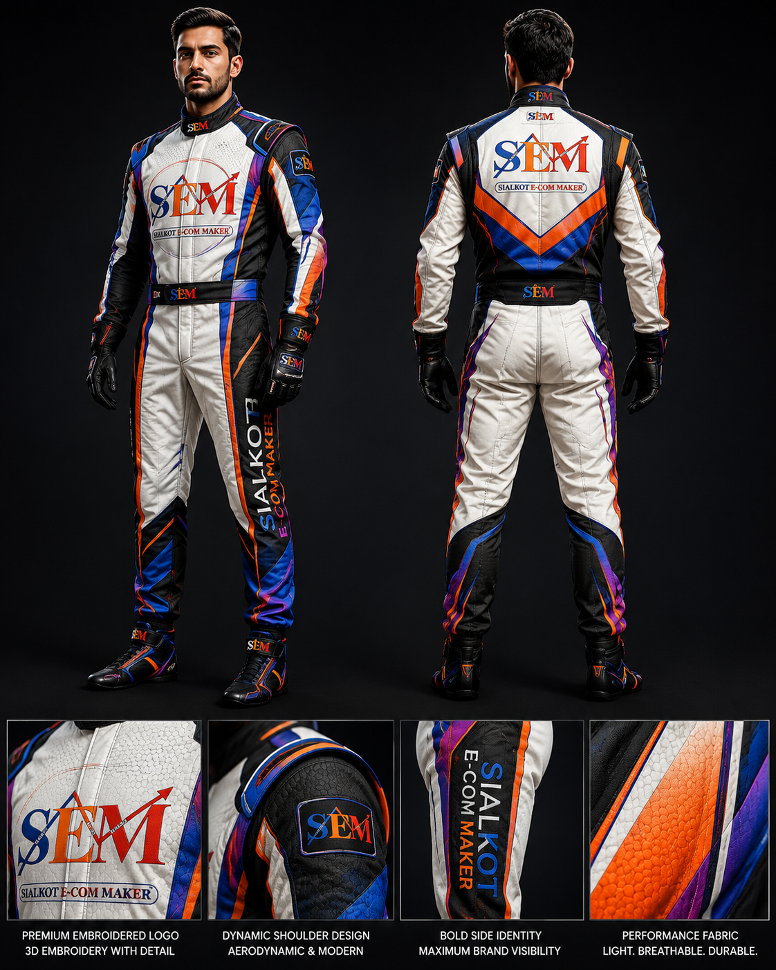 SEM Apex-X Professional Motorcycle Racing Suit SEM Apex-X Professional Motorcycle Racing Suit