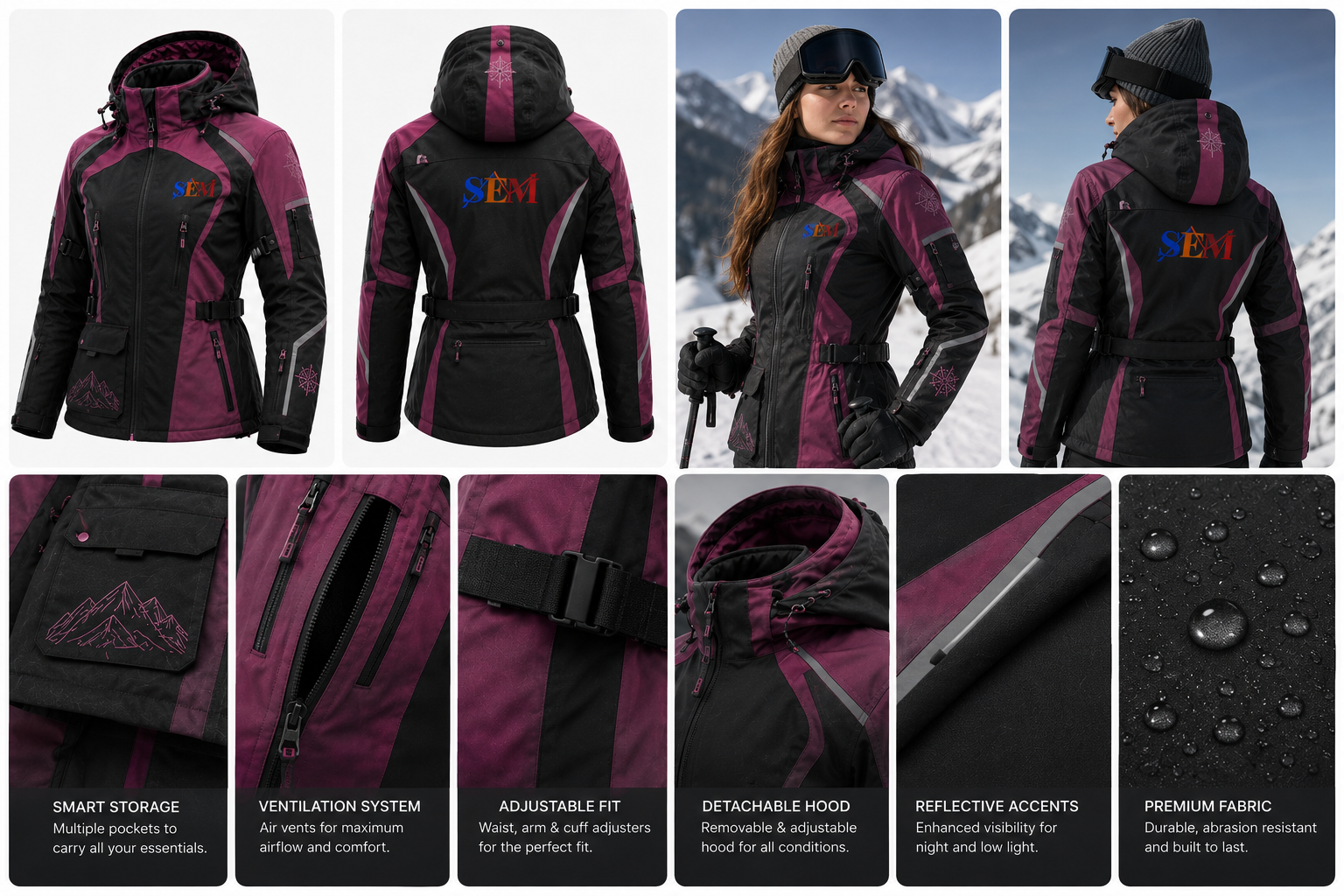 SEM Aurora Trail Women's Adventure Motorcycle Jacket – Waterproof Touring Riding Gear SEM Aurora Trail Women's Adventure Motorcycle Jacket – Waterproof Touring Riding Gear