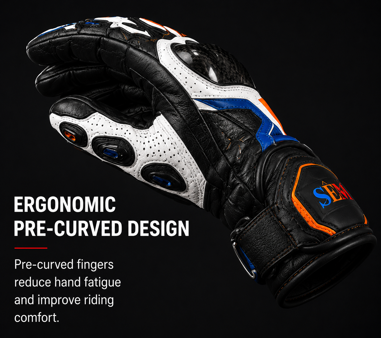 SEM Velocity-X1 Professional Riding Gloves – AI-Designed Premium Motorcycle Protection SEM Velocity-X1 Professional Riding Gloves – AI-Designed Premium Motorcycle Protection