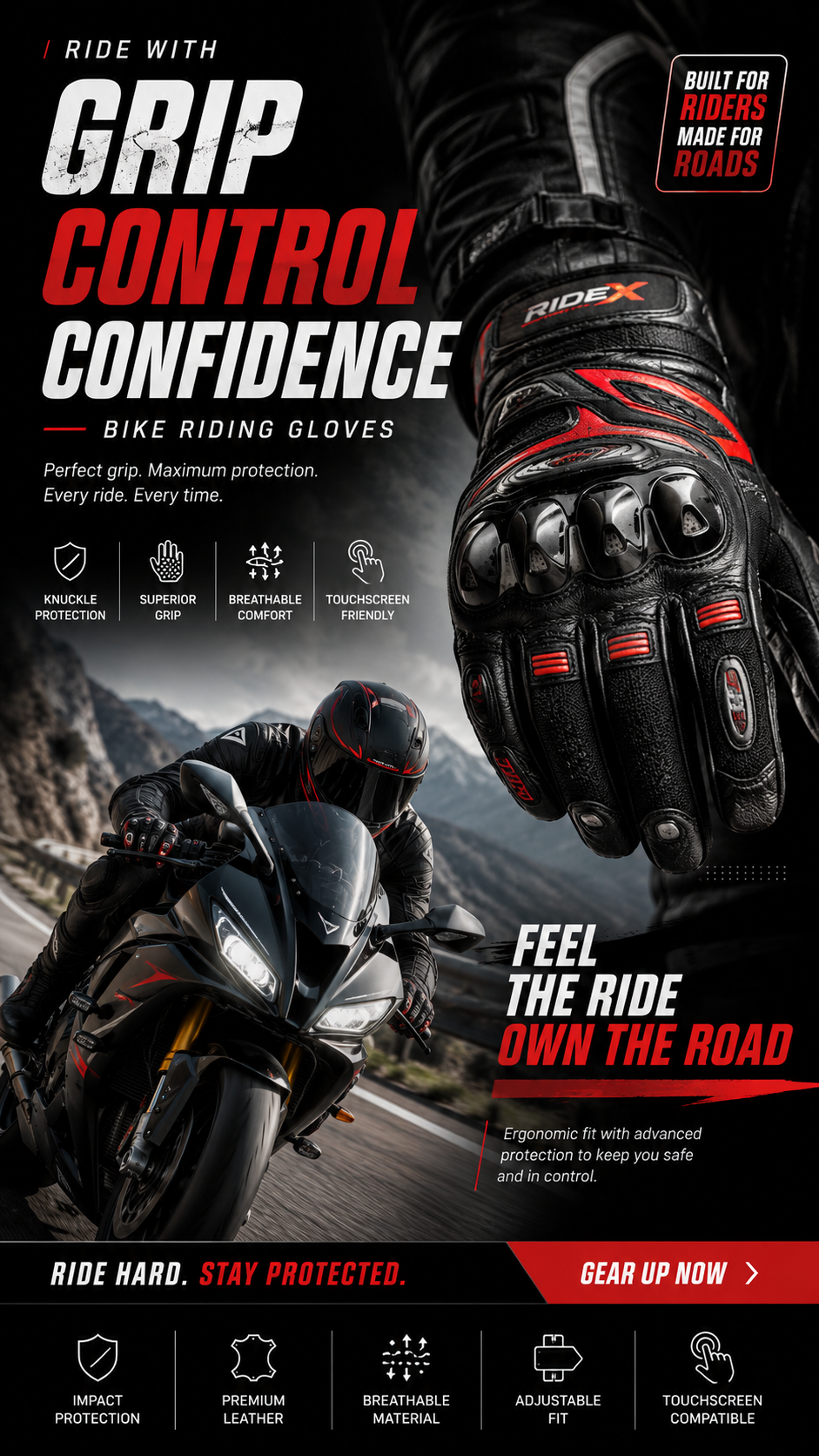 Bike riding gloves product category image